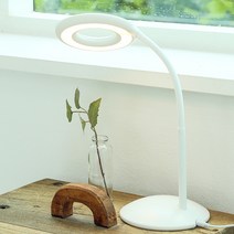 아이린 충전식 무선 라운드링 LED 스탠드 IR1300, 화이트 IR1300W