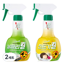 비오킬 살충제 날파리킬 370ml + 진드기킬 370ml 세트, 2세트