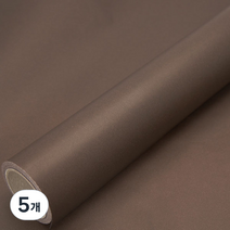 솔로몬샵 무광 양면 종이롤 포장지 50g, 밤색, 5개