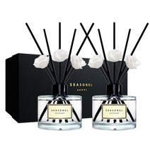 시즈넬 블랙라벨 선물세트 디퓨저 미니로즈 200ml x 2세트, 페퍼민트향