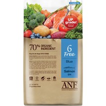 ANF 전연령 독 식스프리 블루 연어 건식사료, 생선, 2kg, 2개