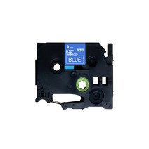 브라더 호환 라벨테이프 9mm TZ-525, 파랑바탕 + 흰색글자