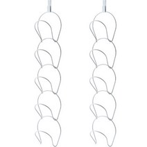 칼리오페 간편한 모자 보관용 후크 행거, 화이트, 2세트