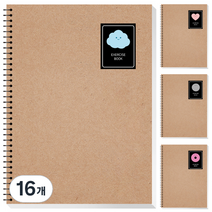 영아트 크라프트 연습장 80p, 랜덤발송(스티커), 16개