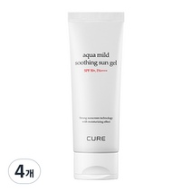 김정문알로에 큐어 수딩 선젤 SPF50+ PA++++, 60ml, 4개