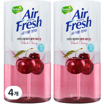 홈즈 에어후레쉬 크리스탈워 본품, 400ml, 4개, 블랙 체리 향