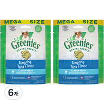 그리니즈 필라인 고양이 간식, 6개, 참치맛