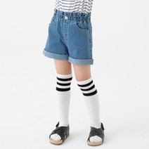 롤리트리 아동 롤업 데님 숏팬츠