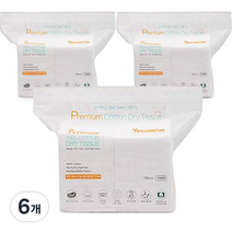 예꼬맘 신생아 시그니처 순면 건티슈, 150개입, 6개
