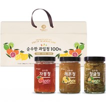 맥널티커피 순수한 과일청 100% 프리미엄 선물세트, 레몬청 460g + 자몽청 460g + 청귤청 460g, 1세트