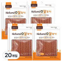 네츄럴오 강아지 간식 100g, 닭고기맛, 20개입