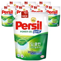 퍼실 파워젤 딥클린 테크놀로지 일반용 액상세제 리필, 2L, 8개