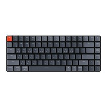 키크론 K3 v2 블루투스 무선 기계식 키보드 RGB 핫스왑 옵티컬 브라운, 텐키리스, 다크 그레이