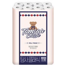 탐사 클래식 3겹 펄프 40롤 화장지, 1팩