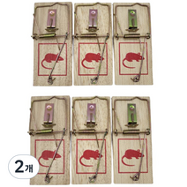 제이오 강력 철 스프링 쥐덫 마우스 트랩, 6개입, 2개