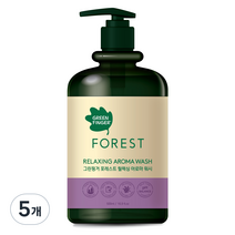 그린핑거 포레스트 릴랙싱 아로마 워시 플로럴향, 500ml, 5개