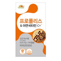 비타민뱅크 프로폴리스 아연 비타민C, 180캡슐, 1개