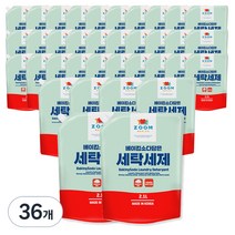 줌 베이직 베이킹소다 담은 액체 세탁세제, 2.1L, 36개
