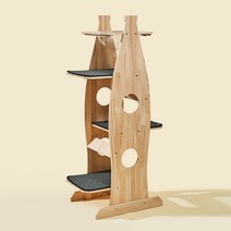 나을디자인 액체냥 원목 캣타워 기본형 M4, 그레이, 1개