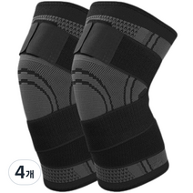 글랑앤 무릎보호대 블랙 XL, 4개