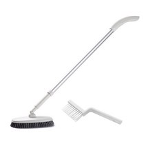 모나코올리브 프리미엄 알루미늄 밀대 청소솔 + V컷팅 틈새 청소솔, 화이트, 1세트