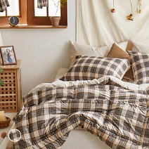 쉬즈홈 루이스 피치스킨 차렵이불 + 베개커버 세트