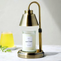 에인디 높이조절 초초 캔들워머 빈티지골드 + 소이캔들 370g 세트, 블랙체리, 1개