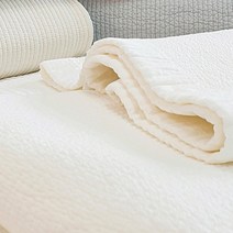 속까지 순면 60수 목화솜 침대패드 고무밴딩, 화이트