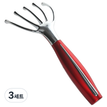 셀인스텍 갈바닉 이온마사지 골드핑거 진동 두피 마사지기 + 건전지 2p, 3세트, 혼합색상