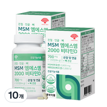 동화약품 관절 연골 뼈 MSM 엠에스엠 2000 비타민D 84g, 10개, 120정, 120정