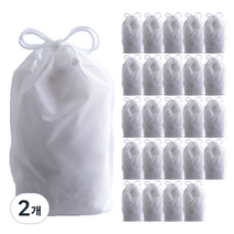 부직포 복주머니 더스트백 27 x 30 cm 25p, 화이트, 2개