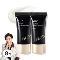 AHC 마스터즈 아쿠아 리치 선크림 SPF50+ PA++++, 8개, 30ml