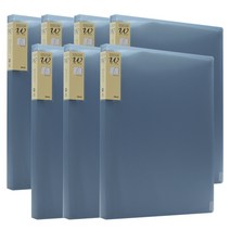 드림산업 W 클리어화일 20매, 파랑, 7개