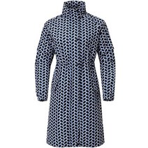 선덜랜드 여성용 사슬 프린트 골프 레인코트, 네이비