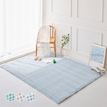 이니띠움 썸머 체크 시어서커 패드 겸 러그