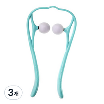 스토리빙 골프공 목 어깨 마사지기, 3개, 블루