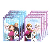 디즈니 겨울왕국 종합장 1000, 랜덤 발송, 10개