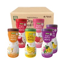 팜투패밀리 오가닉 라이스퍼프 레인보우 볼 혼합세트 6입, 퍼플2, 옐로우, 레드, 핑크, 브라운, 1세트