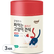 굿밸런스 짜먹는 고양이 간식 플러스, 참치 30p + 연어 30p, 3세트