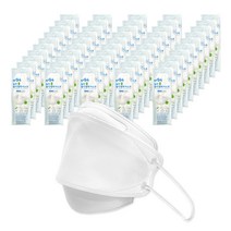 한스웰 늘찬 쿨 컬러 황사 방역 마스크 대형 KF94, 1개입, 50매, 화이트