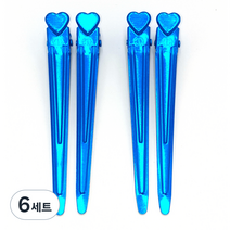 철미용 핀 대 2p, 파랑, 6세트