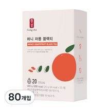 공차 허니자몽블랙티, 20g, 20개입, 4개