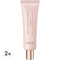에이지투웨니스 글로우핏 톤업 선크림 SPF50+ PA++++, 50ml, 2개
