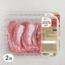 딜리조이 한돈 등갈비 찜/구이용 (냉장), 700g, 2개