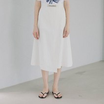 누브 Buckle Linen Skirt