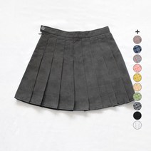 에어 심플 테니스체크 미니스커트