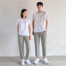 어나더디 면 스판 9부 밴딩 팬츠