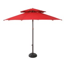 대양파라솔 2단 8각 카본 파라솔 지름 2300mm, 레드, 1개