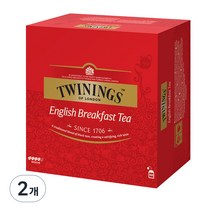 트와이닝 잉글리쉬블랙퍼스트 티백, 2g, 100개입, 2개