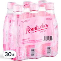 티젠 콤부차 스파클링 티 피치, 340ml, 30개